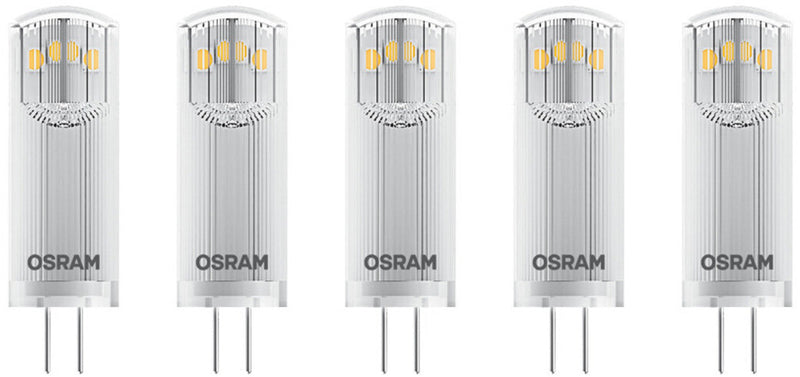 OSRAM LED G4 Capsule 2.6W 827, 2700K Warm White, 12V, Frosted