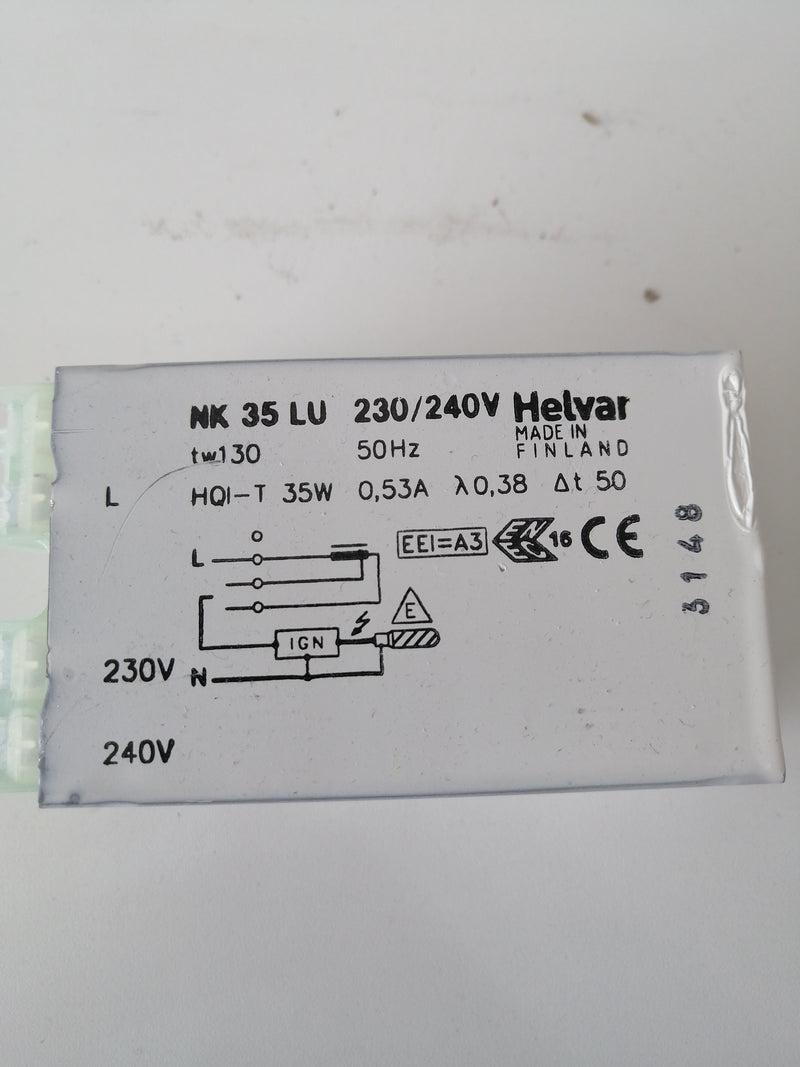 Helvar NK35 LU 230-240V 35W HID Magnetic Ballast