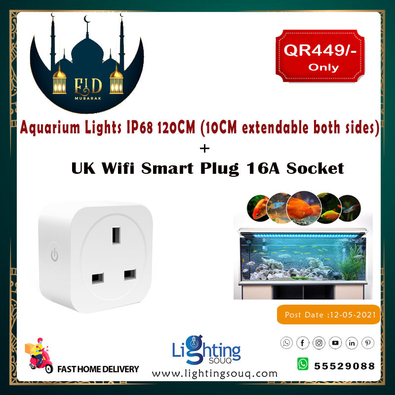 Wink Aquarium Light 120cm with UK WiFi Smart Plug