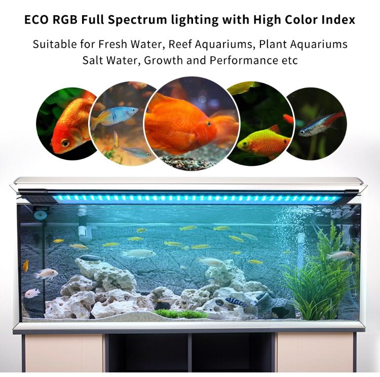 Glint Programmable Aquarium LED Light 75cm, 8 Colours, Dimmable, Sunrise Sunset and Moonlight Modes