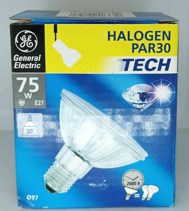 GE PAR30 Halogen Spotlight 75W E27 240V, Dimmable, Warm White