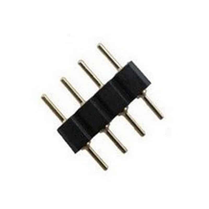 Wink Black Needle Connector, 4-Pin RGB LED Strip Connector Accessory