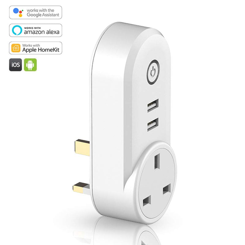 Wink Smart Plug 2.4GHz WiFi Outlet, App and Voice Controlled Socket