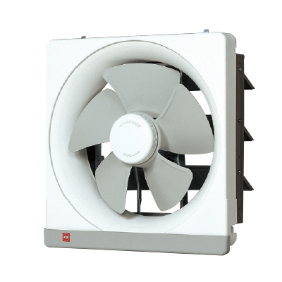 KDK 10 inch Square Wall Exhaust Fan 505 CFM Metal 25ASB-C