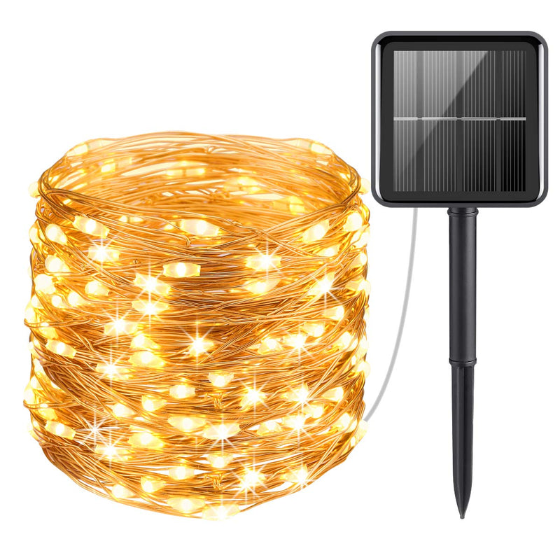 Vettam Solar Copper Wire String Light, 50 LED 5M, Decorative Fairy Lights