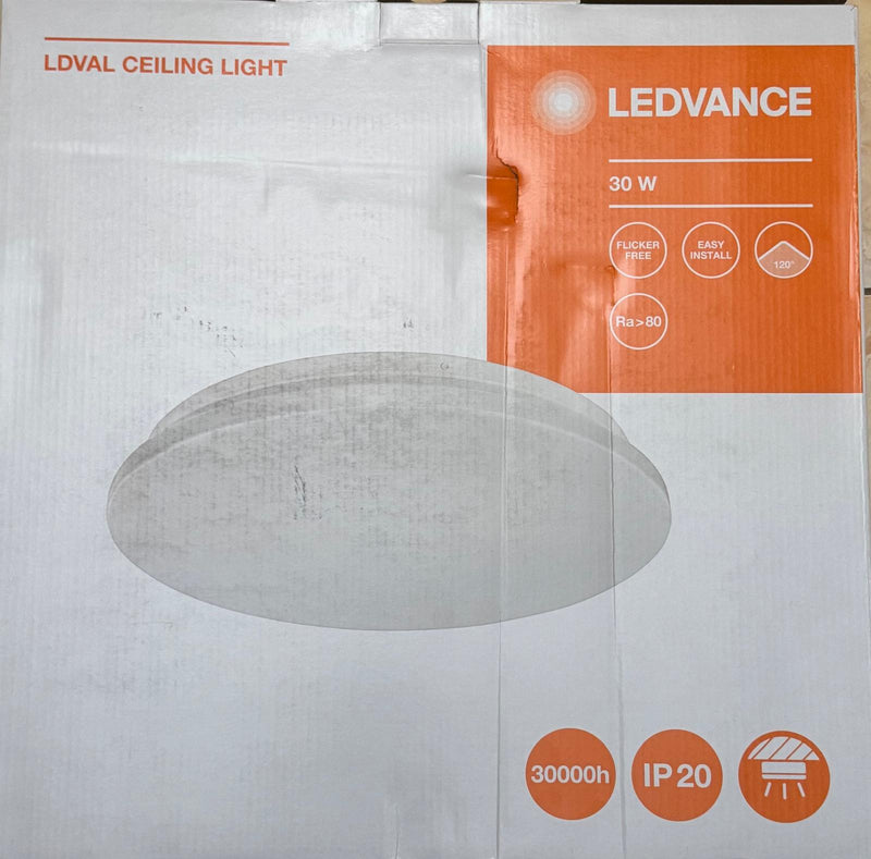 LEDVANCE LED Ceiling Light 30W, Warm White, 2400lm, 30000hrs, 120 Degree, IP20