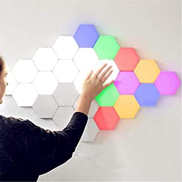 Nano Modular WiFi LED Leaf Light, 9 Pieces, App-Controlled RGB Wall Panels