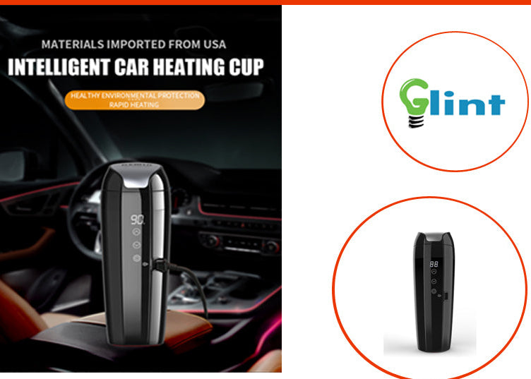 Wink Intelligent Car Heating Cup (2 Pack), 12V Heated Travel Mug