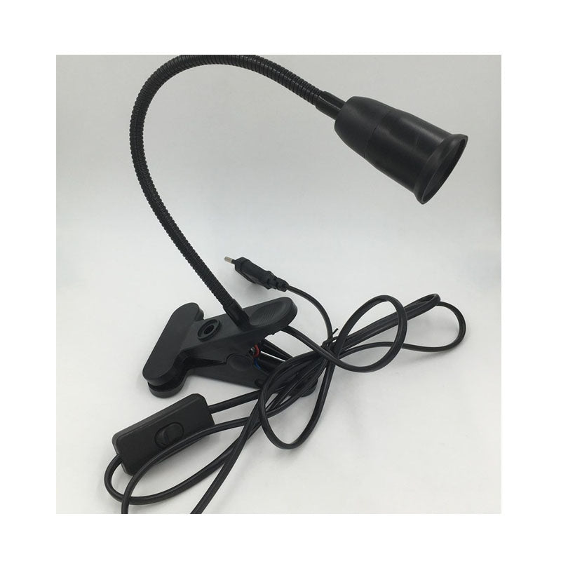 E27 Lamp Holder with EU Plug and 303 Inline Switch, Corded Bulb Socket