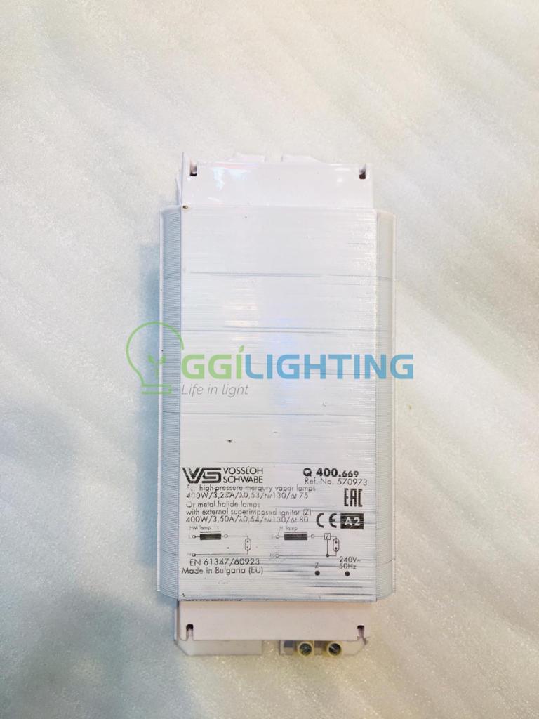 VS Q400.669 Magnetic Ballast 240V 400W for HM Mercury Lamps