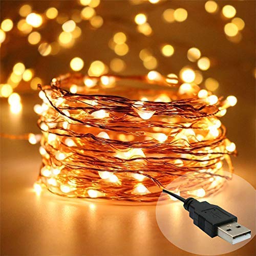 Vettam USB Fairy String Light, 50 LED 5M, Decorative Fairy Lights
