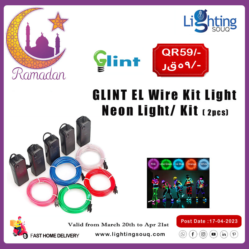 Glint Neon Wire Kit LED Light, Flexible Neon Rope Light