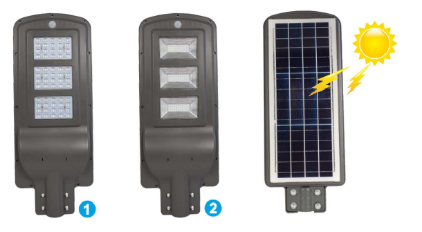 Solar LED Street Light, Pole-Mounted Off-Grid Outdoor Road Light