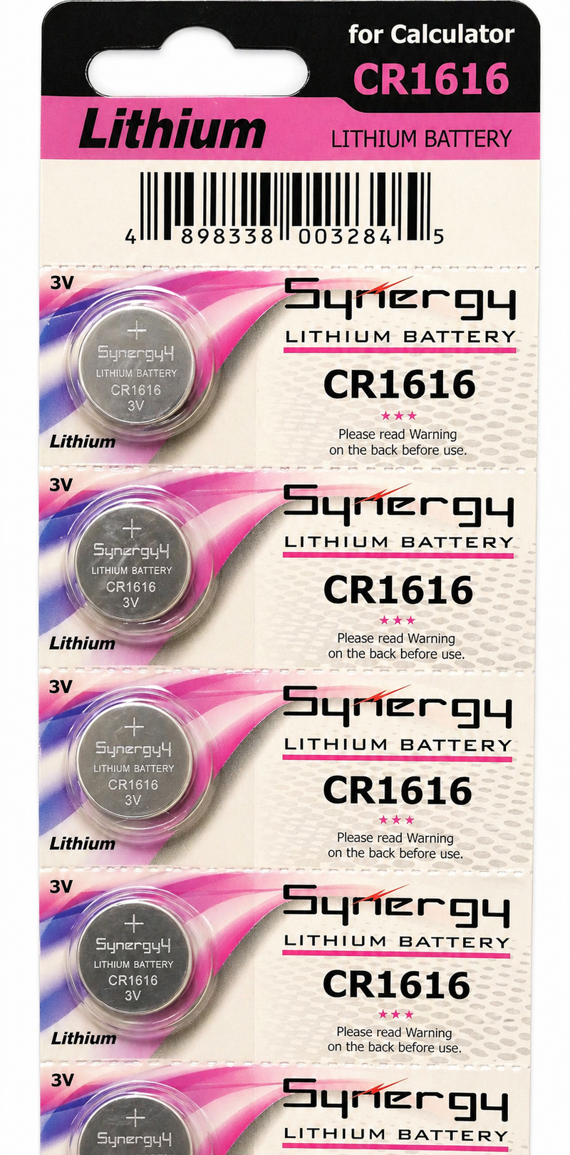 Synergy Lithium Battery CR1616 (5 Pack)