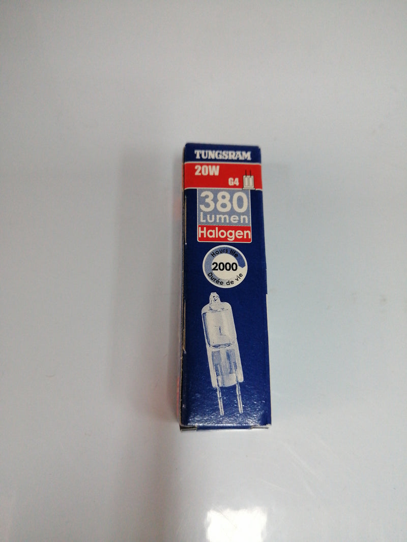 Tungsram Halogen Capsule 20W 12V G4, Low-Voltage, Warm White