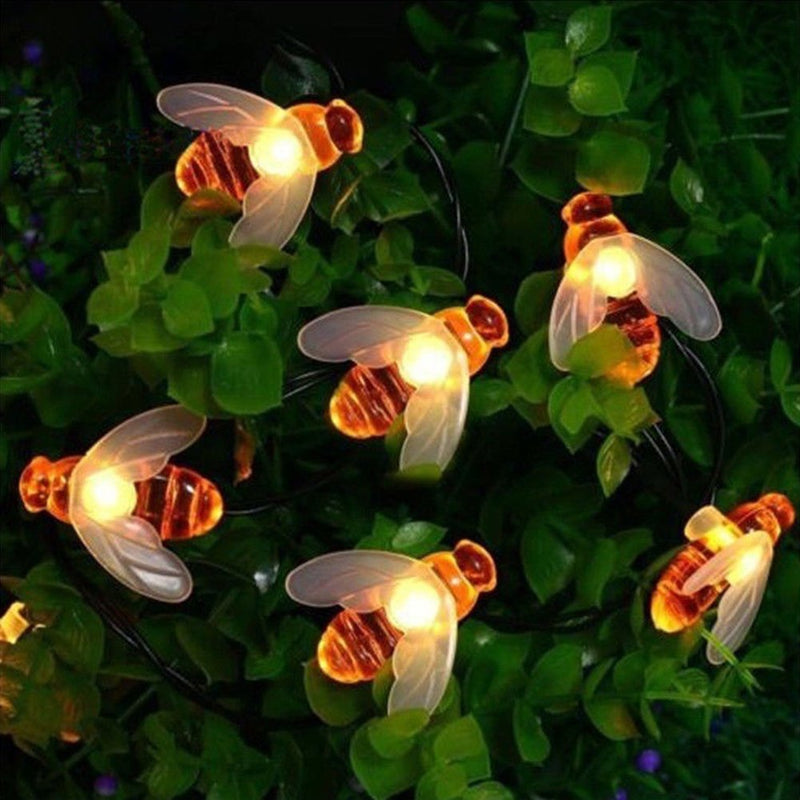 Vettam Solar Honey Bee String Light, 50 LED 5M, Decorative Fairy Lights