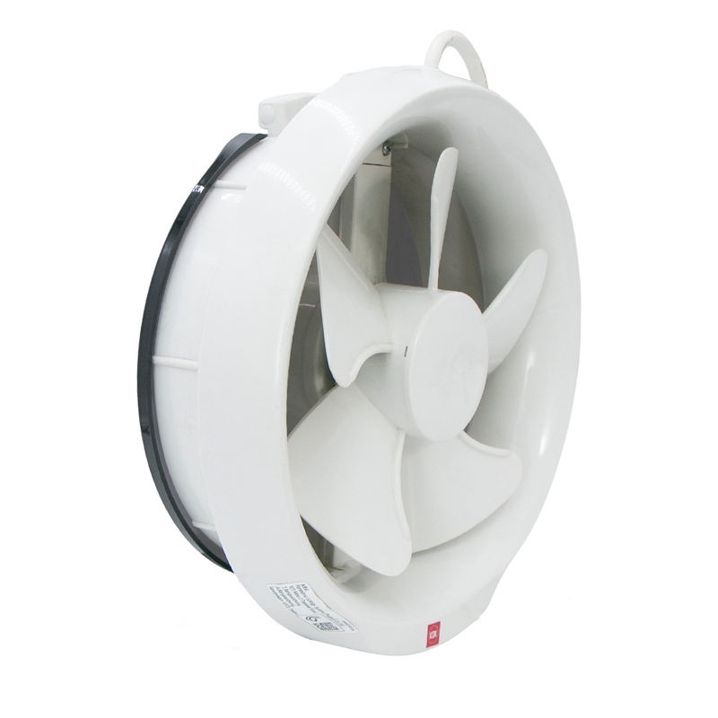 KDK 8 inch Square Wall Exhaust Fan 212 CFM PVC 20WUD
