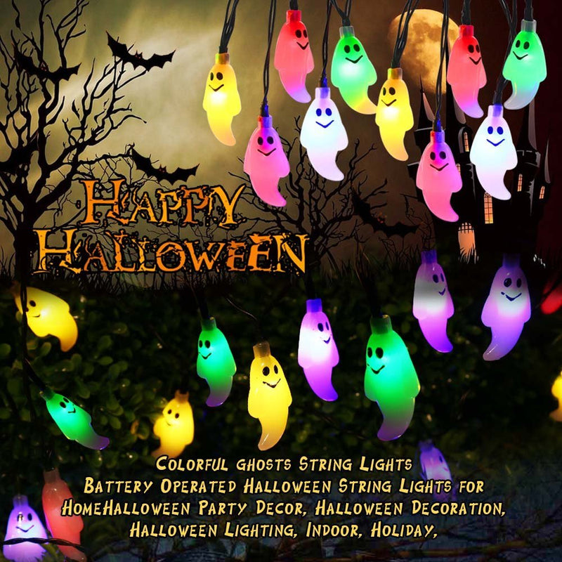 Vettam Solar Ghost String Light, 50 LED 5M, Decorative Fairy Lights