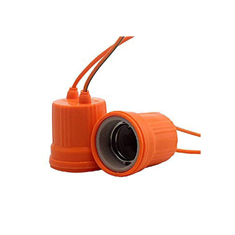 E27 Ceramic Waterproof Lamp Holder, Weatherproof Screw Bulb Socket