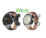 Wink Smart Watch with Black Belt and Silver Brown Band, Fitness and Notifications