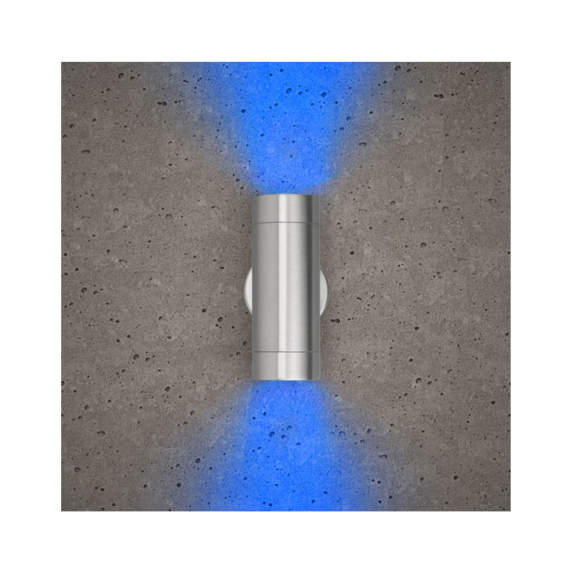 Luna GU10 Up and Down Wall Light IP65 Stainless Steel