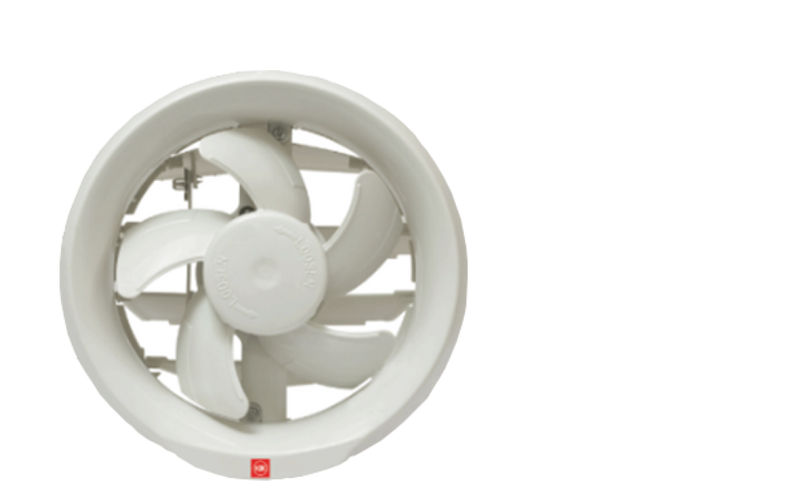 KDK 6 inch Round Wall Exhaust Fan 124 CFM with Auto Shutter 15WUD