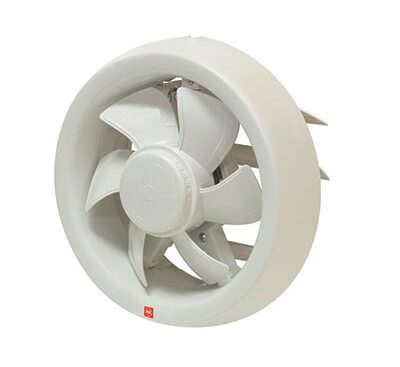 KDK 6 inch Round Wall Exhaust Fan 124 CFM with Electric Shutter 15RGD