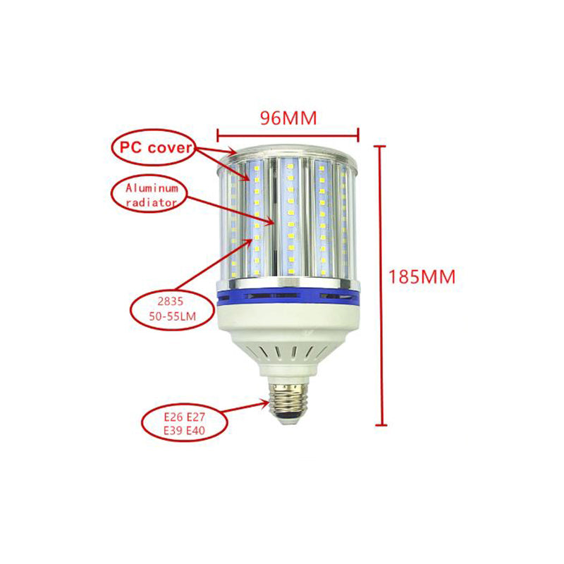 LED Big Corn Lamp 80W E40, High-Output 360 Degree, for Factory and Warehouse High Bay