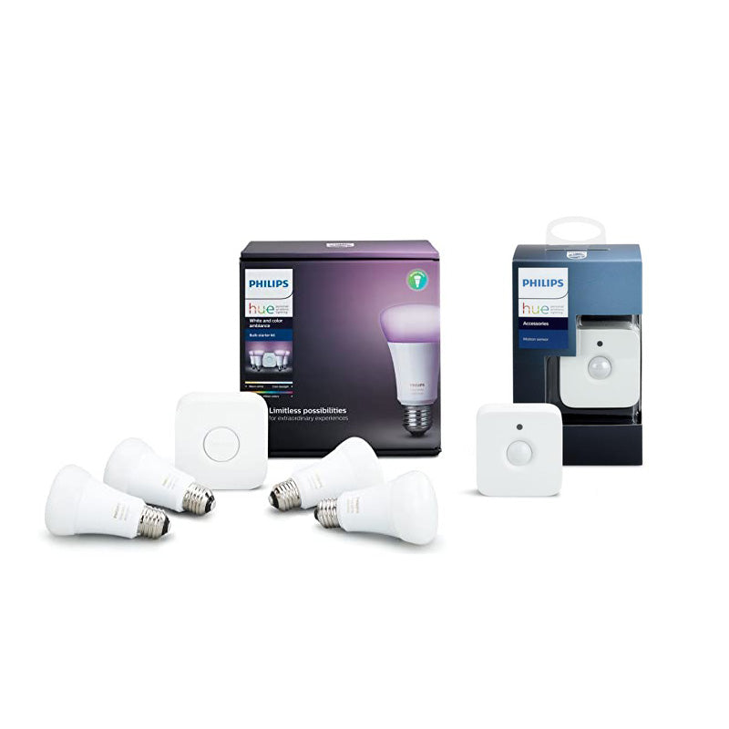 Philips Hue White Ambiance Starter Kit Bundle, Tunable White Smart Bulbs with Bridge