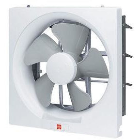 KDK 10 inch Square Wall Exhaust Fan 505 CFM Metal 25ASB