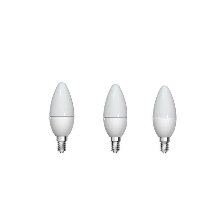 GE LED Candle Bulb 6W E14, Warm White, Clear, Dimmable, 240V, Decorative Candle