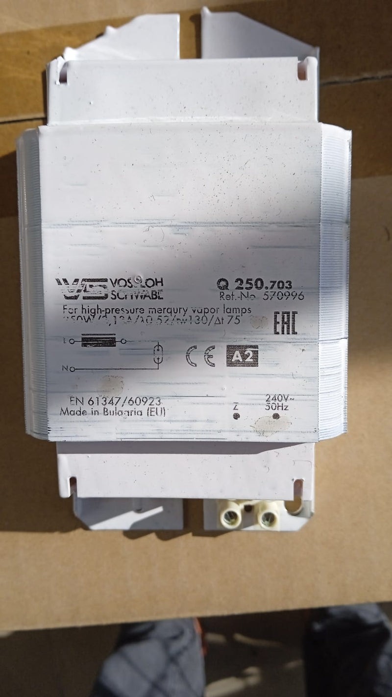 VS Q250.703 Magnetic Ballast 240V 250W for HM Mercury Lamps