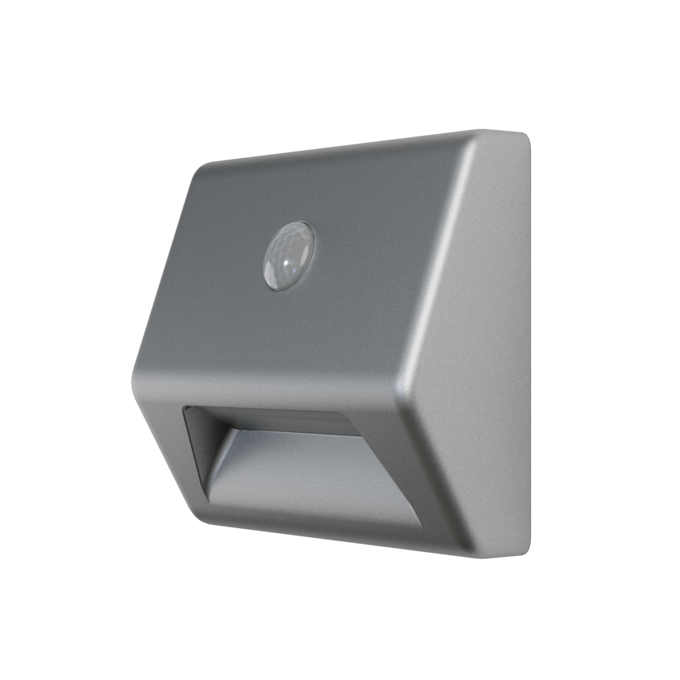 LEDVANCE NIGHTLUX Stair LED Sensor Light, Silver, Motion and Daylight Sensor, Battery
