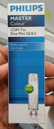 Philips MASTERColor CDM-TM Elite Mini 20W 830 GU6.5, Ceramic Metal Halide, 3000K, 1800lm