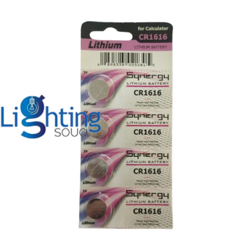 Synergy CR1616 3V Lithium Battery (5 Pack)