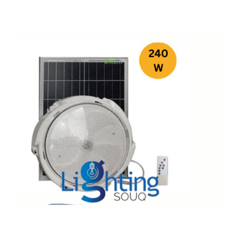 Vettam Solar LED Ceiling Light 240W, Wireless Indoor and Outdoor Solar Light