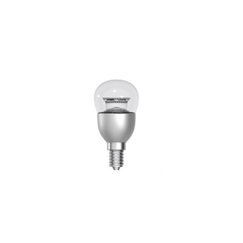 GE LED Spherical P45 Bulb 6W E14, 2700K warm white, Clear, Dimmable