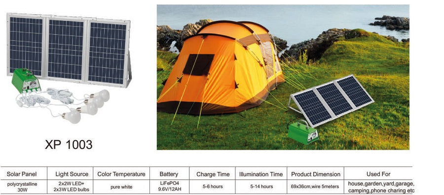 Vettam XP1003A 30W Solar Lighting System