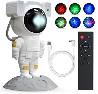 Wink Smart Astronaut Starry Sky Projector, Rechargeable with Remote Control