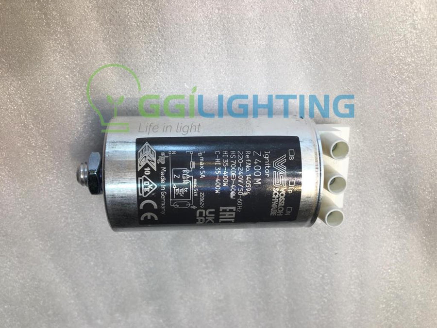 VS Z400 M Ignitor Metal Casing for HS 70-400W and HI Lamps