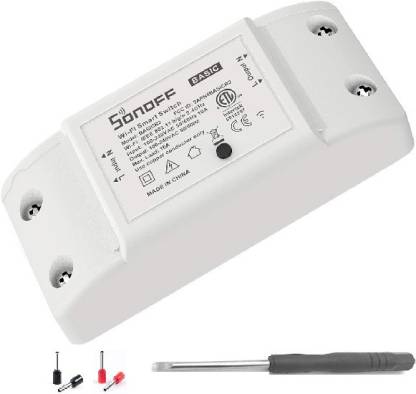 Sonoff WiFi Smart Switch 2200W, White, App-Controlled Inline Switch