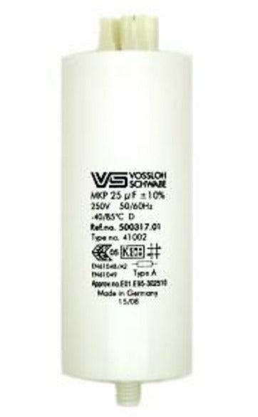 VS 25uF Capacitor 250V, Plastic Casing Run Capacitor