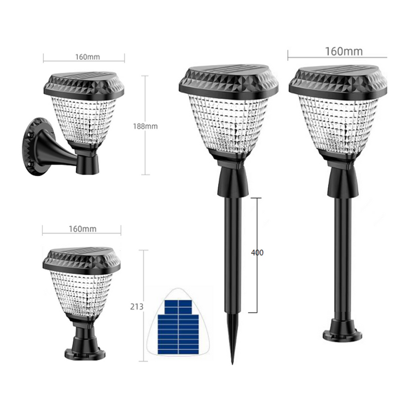 Vettam 4.8W Solar Powered LED Garden Light