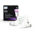 Philips Hue White and Colour Ambiance Starter Kit A60, RGB Smart Bulbs with Bridge
