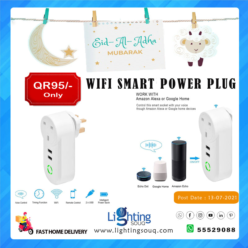 Wink WiFi Smart Power Plug, App and Voice Controlled Socket