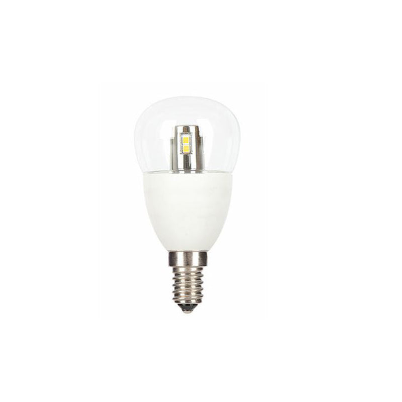 GE LED Spherical P45 Bulb 6W E14, 2700K warm white, Clear