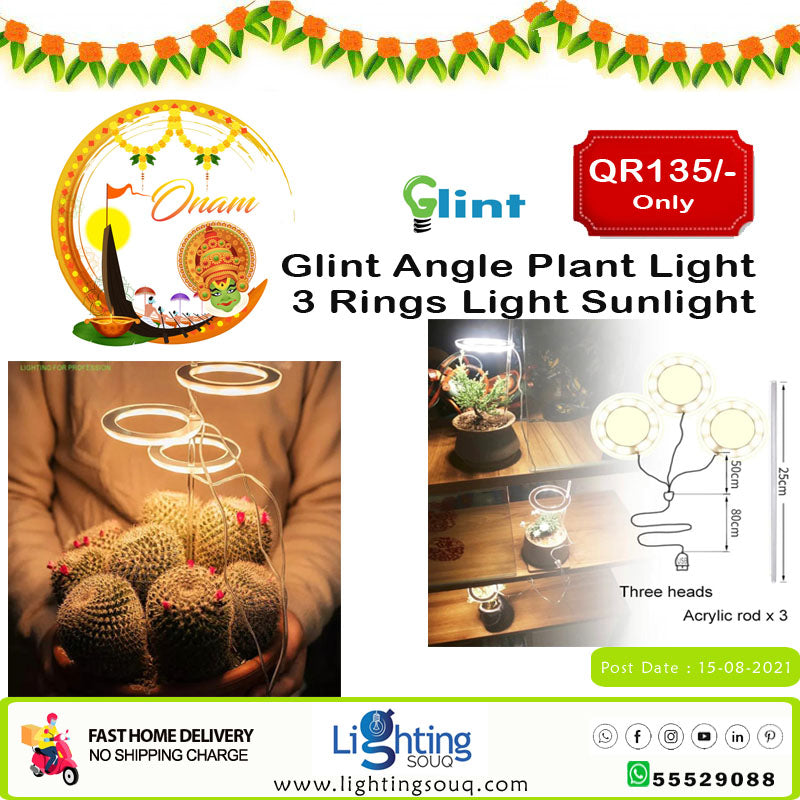 Glint Angel Plant Light 3 Ring (Sunlight)