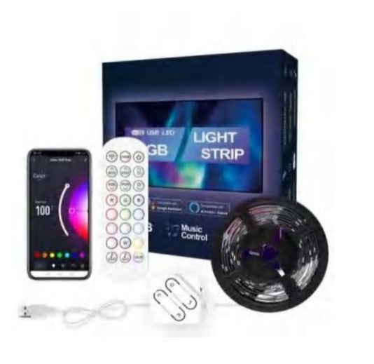 Wink Smart Life WiFi USB TV LED Strip 2M, 60 LEDs, App-Controlled TV Bias Lighting