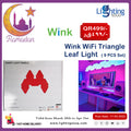 Wink WiFi Triangle Leaf Light (9 Piece Set), Smart Modular Wall Light Panels