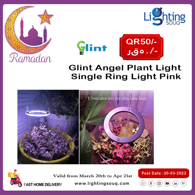 Glint Angel Plant Light Single Ring (Pink)